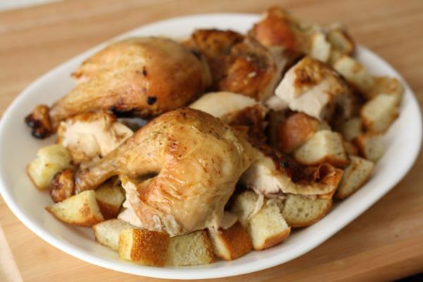 lemon chicken with croutons