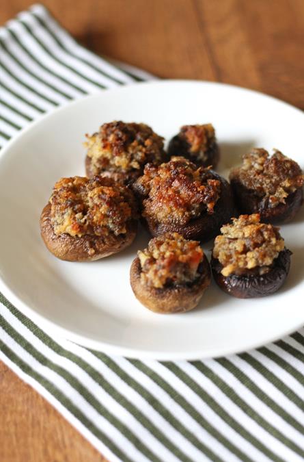 sausage stuffed mushrooms